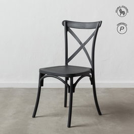 Silla Apilable Gris Polipropileno 48,50 X 43 X 91 cm (Set de 4)