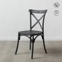 Silla Apilable Gris Polipropileno 48,50 X 43 X 91 cm (Set de 4)