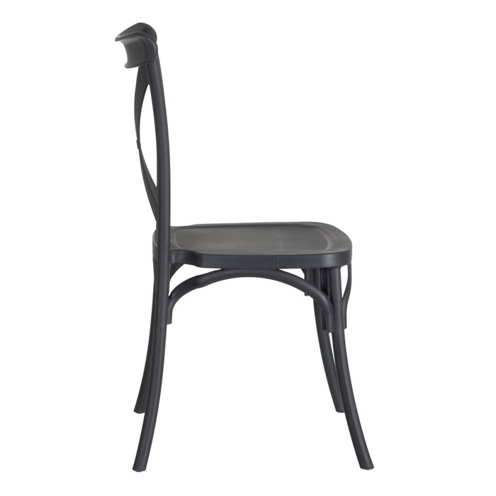 Silla Apilable Gris Polipropileno 48,50 X 43 X 91 cm (Set de 4) Silla Apilable Gris Polipropileno 48,50 X 43 X 91 cm (Set de 4)