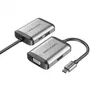 Vention TFAHB Conversor USB-C a HDMI, VGA, USB 3.0 y Carga PD 87W, Gris