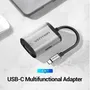 Vention TFAHB Conversor USB-C a HDMI, VGA, USB 3.0 y Carga PD 87W, Gris