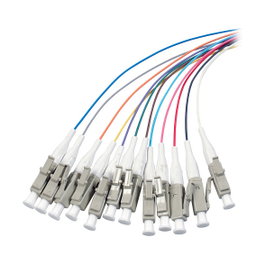 EFB Elektronik Pigtail de fibra óptica LC 50/125 OM4, Juego de 12 colores, 2 m