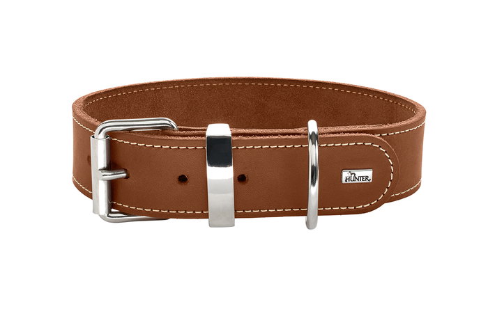 Hunter Collar Aalborg Special 28-34 cm Coñac Piel