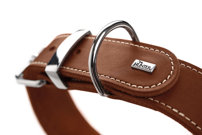 Hunter Collar Aalborg Special 28-34 cm Coñac Piel