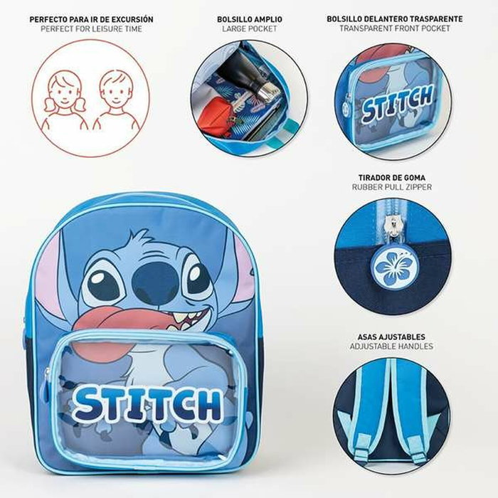 Cerdá Mochila Infantil Stitch Disney Azul