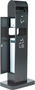 PROBBAX - AT-0262-DGRY - Cenicero de suelo para exterior con papelera - 40,3 x 26,2 x 104,1 cm - Cenicero 2L y papelera 8L - Gris oscuro