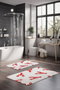 Mijölnir CT-5289 Juego de Alfombrillas de Baño 2 Piezas Poliéster Antideslizante Antibacteriano Lavable a Máquina 40x60cm 60x100cm
