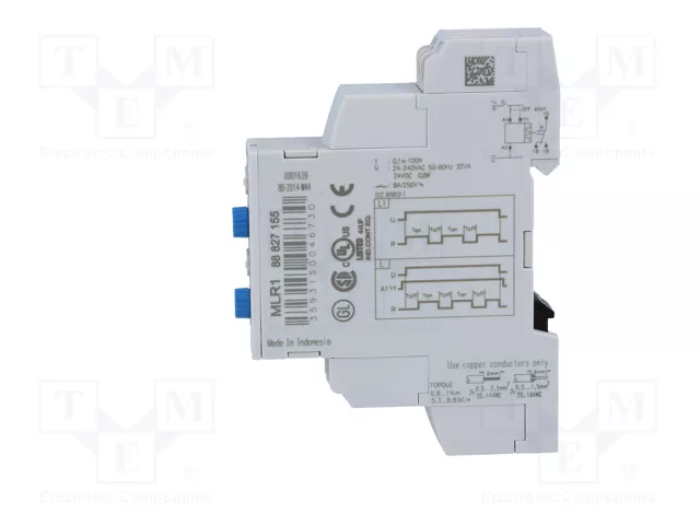 CROUZET MLR1 Relé de tiempo SPDT 250VAC/8A 24-240VAC CROUZET MLR1 Relé de tiempo SPDT 250VAC/8A 24-240VAC