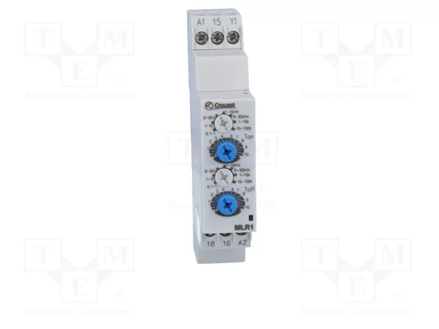 CROUZET MLR1 Relé de tiempo SPDT 250VAC/8A 24-240VAC CROUZET MLR1 Relé de tiempo SPDT 250VAC/8A 24-240VAC