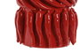 DKD Home Decor Jarrón de Gres Chili Rojo