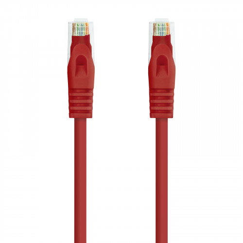 Nanocable Cable de red latiguillo RJ45 Cat6A UTP AWG24 0,5m Rojo