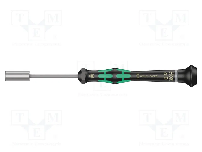 WERA Destornillador de precisión Kraftform Micro HEX 6mm WERA Destornillador de precisión Kraftform Micro HEX 6mm