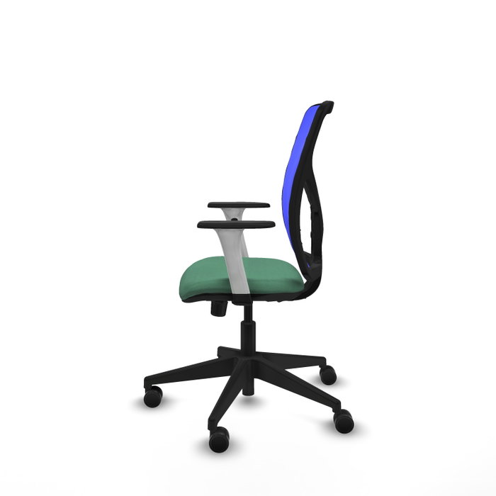 PIQUERAS Y CRESPO Silla de oficina Motilla con mecanismo Sincro, Verde esmeralda y Azul PIQUERAS Y CRESPO Silla de oficina Motilla con mecanismo Sincro, Verde esmeralda y Azul