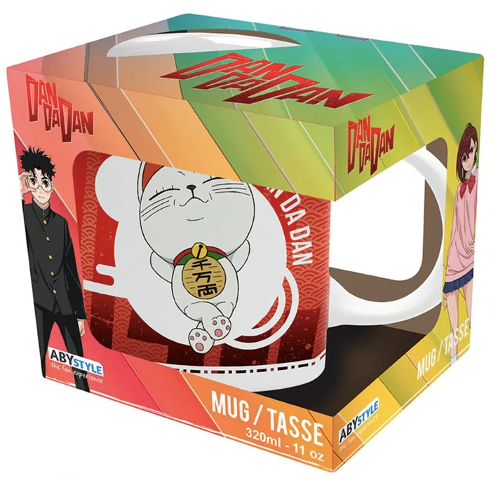 ABYstyle Taza Coleccionable Dan Da Dan - Granny Turbo, 320 ml, Cerámica, Apta Microondas y Lavavajillas, Diseño Doble Personalidad