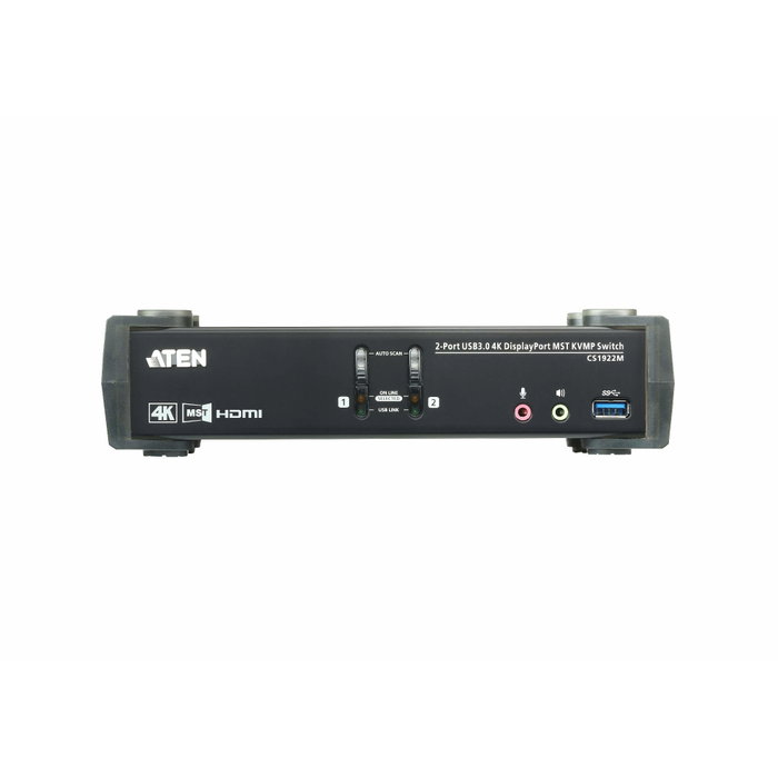 ATEN CS1922M Switch KVM de 2 puertos USB 3.0 4K DisplayPort MST