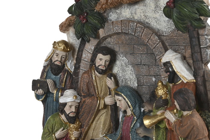 DKD Home Decor Nacimiento Navidad Tradicional Multicolor 21 x 19 x 6 cm DKD Home Decor Nacimiento Navidad Tradicional Multicolor 21 x 19 x 6 cm