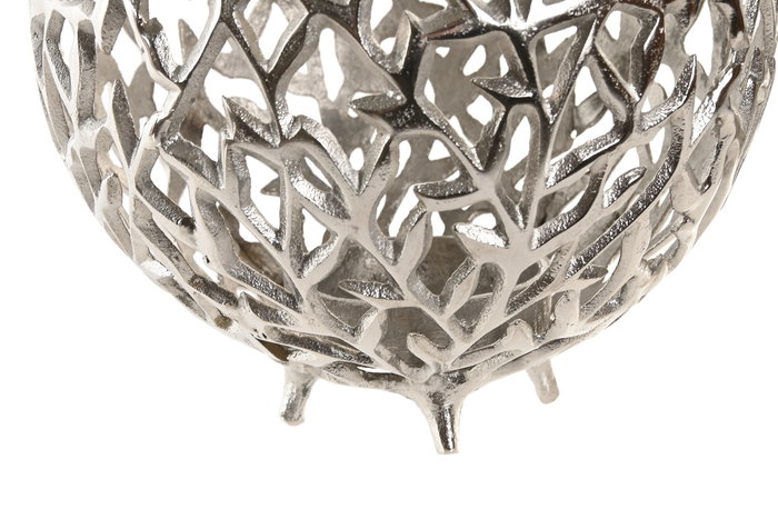 DKD Home Decor Portavelas Plateado Aluminio Set de 3 Piezas 20 x 18 x 20 cm DKD Home Decor Portavelas Plateado Aluminio Set de 3 Piezas 20 x 18 x 20 cm