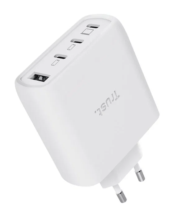 Trust Maxo 65W Cargador GaN Blanco con 3xUSB-C y 1xUSB-A Trust Maxo 65W Cargador GaN Blanco con 3xUSB-C y 1xUSB-A