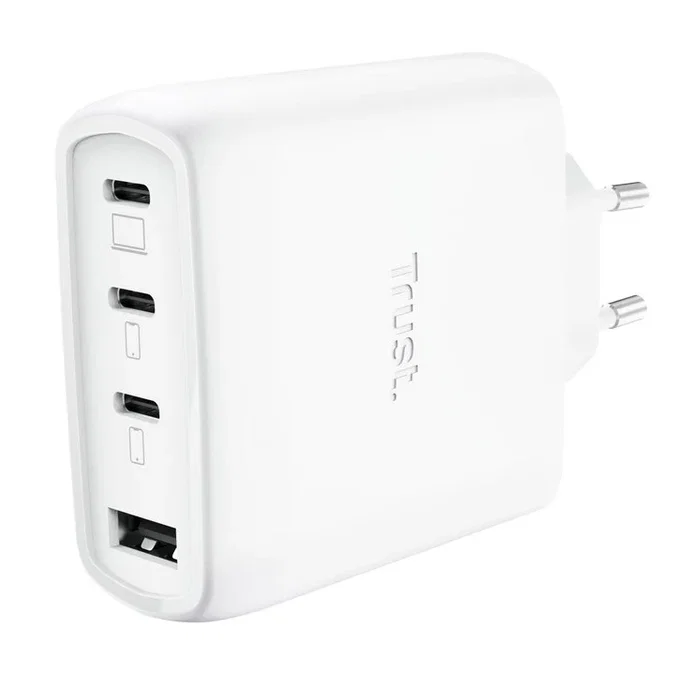Trust Maxo 65W Cargador GaN Blanco con 3xUSB-C y 1xUSB-A Trust Maxo 65W Cargador GaN Blanco con 3xUSB-C y 1xUSB-A