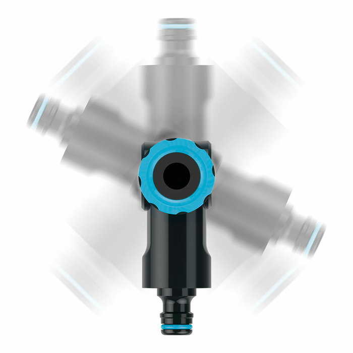Cellfast Conector angular multiusos con rosca hembra energo 6 bar, ½ pulg - ¾ pulg - 1 pulg
