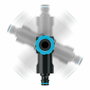 Cellfast Conector angular multiusos con rosca hembra energo 6 bar, ½ pulg - ¾ pulg - 1 pulg