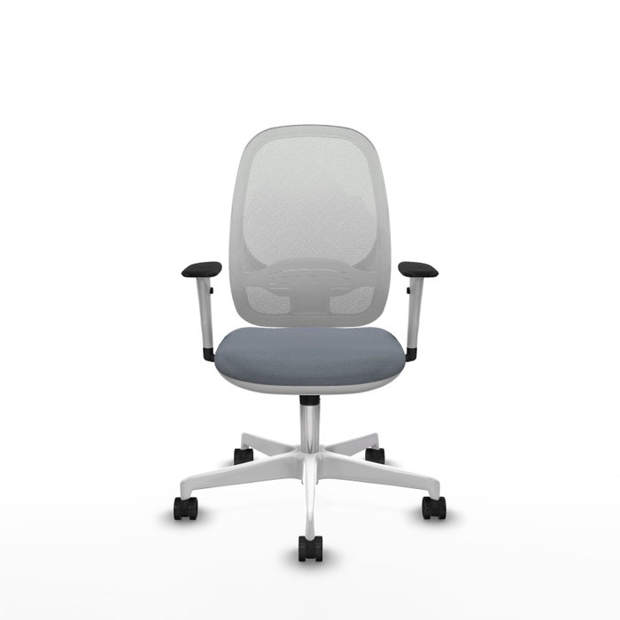 PIQUERAS Y CRESPO Silla de oficina Cilanco con mecanismo Sincro, Gris y Blanco PIQUERAS Y CRESPO Silla de oficina Cilanco con mecanismo Sincro, Gris y Blanco