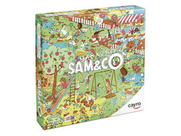 Cayro - Juego de Mesa Ayuda a Sam y Amigos - Juego de Búsqueda de Objetos Perdidos para Niños de 4+ Años y Familiares, 2 Jugadores, con Tablero Reversible, Huesos y Dados