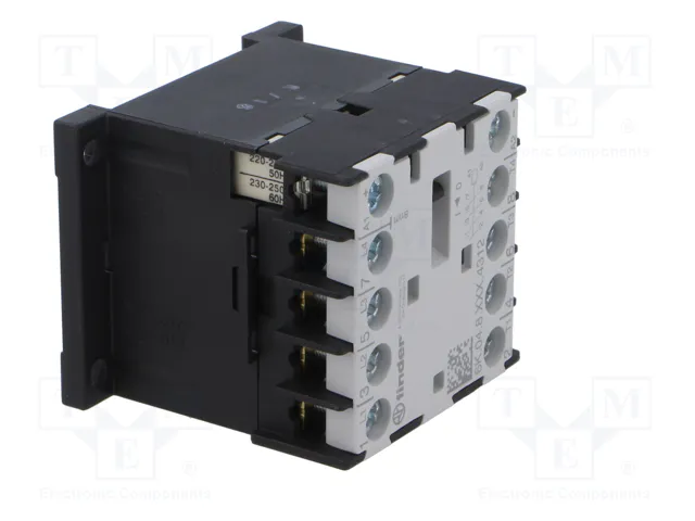 FINDER Contactor 6K 4-polar 12A 230VAC NO x4 FINDER Contactor 6K 4-polar 12A 230VAC NO x4