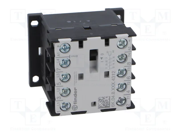FINDER Contactor 6K 4-polar 12A 230VAC NO x4 FINDER Contactor 6K 4-polar 12A 230VAC NO x4