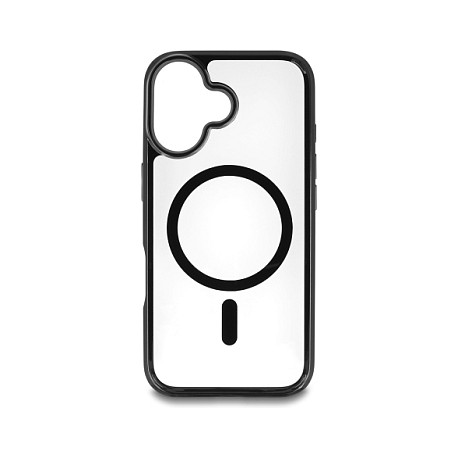 DeLOCK Funda para iPhone 16 compatible con MagSafe, Negro/Transparente DeLOCK Funda para iPhone 16 compatible con MagSafe, Negro/Transparente