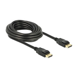 DeLOCK Cable DisplayPort 1.2 Macho a Macho 5m Negro Soporta 4K 3840x2160
