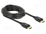 DeLOCK Cable DisplayPort 1.2a 4K 5 m, Negro