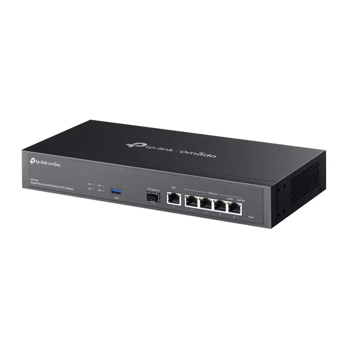 TP-Link ER7406 - Router VPN Gigabit con 5 Puertos LAN, 1 Puerto SFP, USB 3.0, Gestión Centralizada Omada y Balanceo de Carga - Negro
