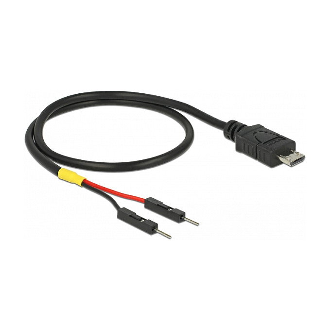 DeLOCK 85408 Cable de alimentación USB Micro-B a 2 x pines de poste, 30 cm