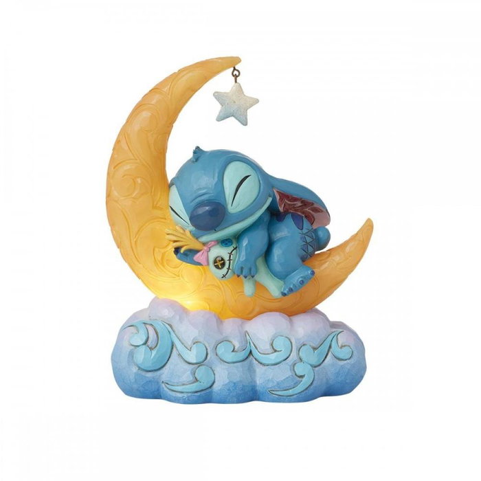 Enesco Disney Traditions by Jim Shore Figura Luminosa Stitch y Scrump en la Luna Enesco Disney Traditions by Jim Shore Figura Luminosa Stitch y Scrump en la Luna