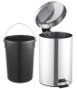 PLUVIA Pro Papelera de Baño 3 Litros Inox Ref 32035-3L