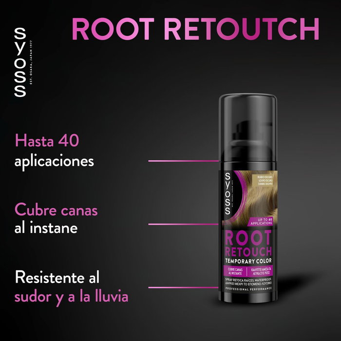 Syoss ROOT RETOUCH Spray Rubio Oscuro 120 ml