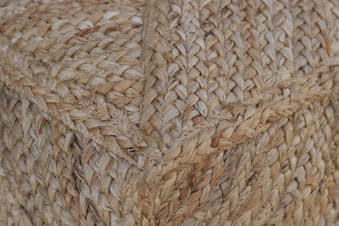 DKD Home Decor Reposapiés Boho Natural 45 x 45 x 45 cm