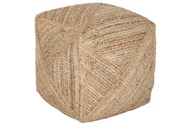 DKD Home Decor Reposapiés Boho Natural 45 x 45 x 45 cm