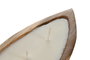 DKD Home Decor Vela de Teca Maciza y Cera Parafina Natural 39x13x5,5 cm
