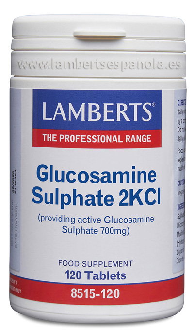 LAMBERTS Sulfato de Glucosamina 2KCI 120 comprimidos