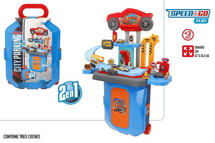 Color Baby Maletin Trolley Herramientas Speed&Go Garaje 47x24x66 cm