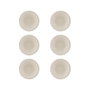 Summa MODERN Plato Hondo de Vitro Porcelana, 20 cm, Color Marfil (Set de 6)