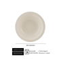 SUMMA MODERN Plato Hondo de Vitroporcelana Blanca, 20 cm de Diámetro, Apto Lavavajillas y Microondas (Set de 6)