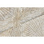 DKD Home Decor Decoración de Pared Mango MDF 120x3,5x120 Decapé Blanco y Dorado