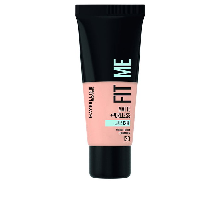 Maybelline FIT ME MATTE+PORELESS Foundation #130 30 ml Base Maquillaje Piel Mixta-Grasa Maybelline FIT ME MATTE+PORELESS Foundation #130 30 ml Base Maquillaje Piel Mixta-Grasa