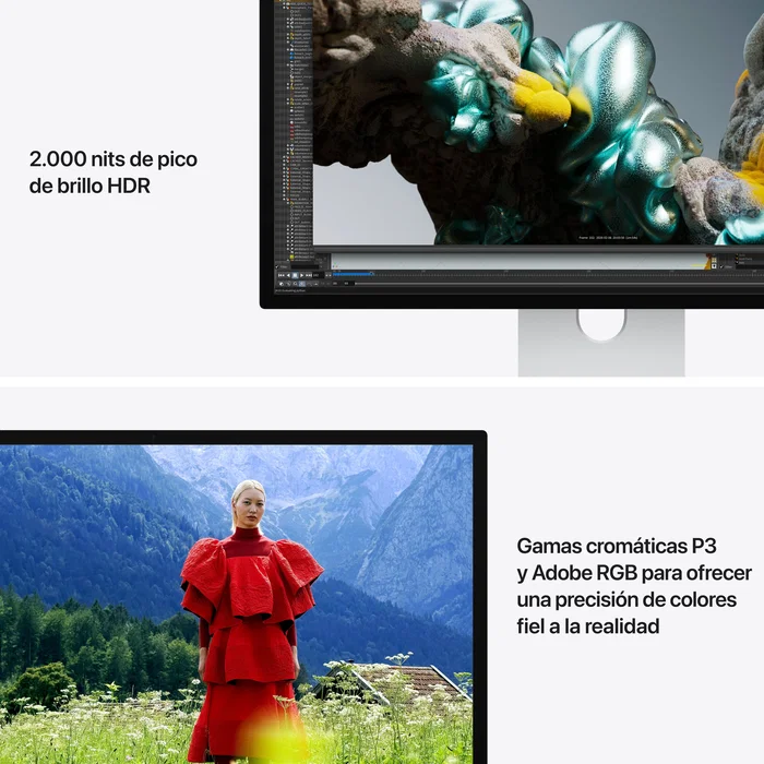 Apple Studio Display XDR 27 pulgadas 5K Cristal estándar Adaptador VESA Plata