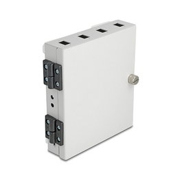 DeLOCK 90716 Caja de empalme de fibra óptica con carcasa de metal gris