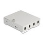 DeLOCK 90716 Caja de empalme de fibra óptica Gris
