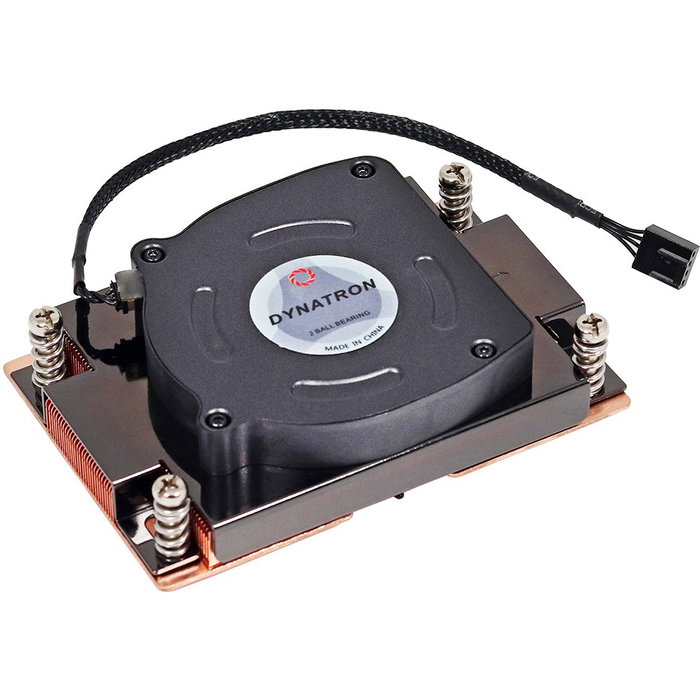 Dynatron A41 Disipador para AMD EPYC y Ryzen Threadripper sWRX8/sTRX4/TR4/SP3, 1U, PWM, Ventilador 80mm 8600 RPM, Negro